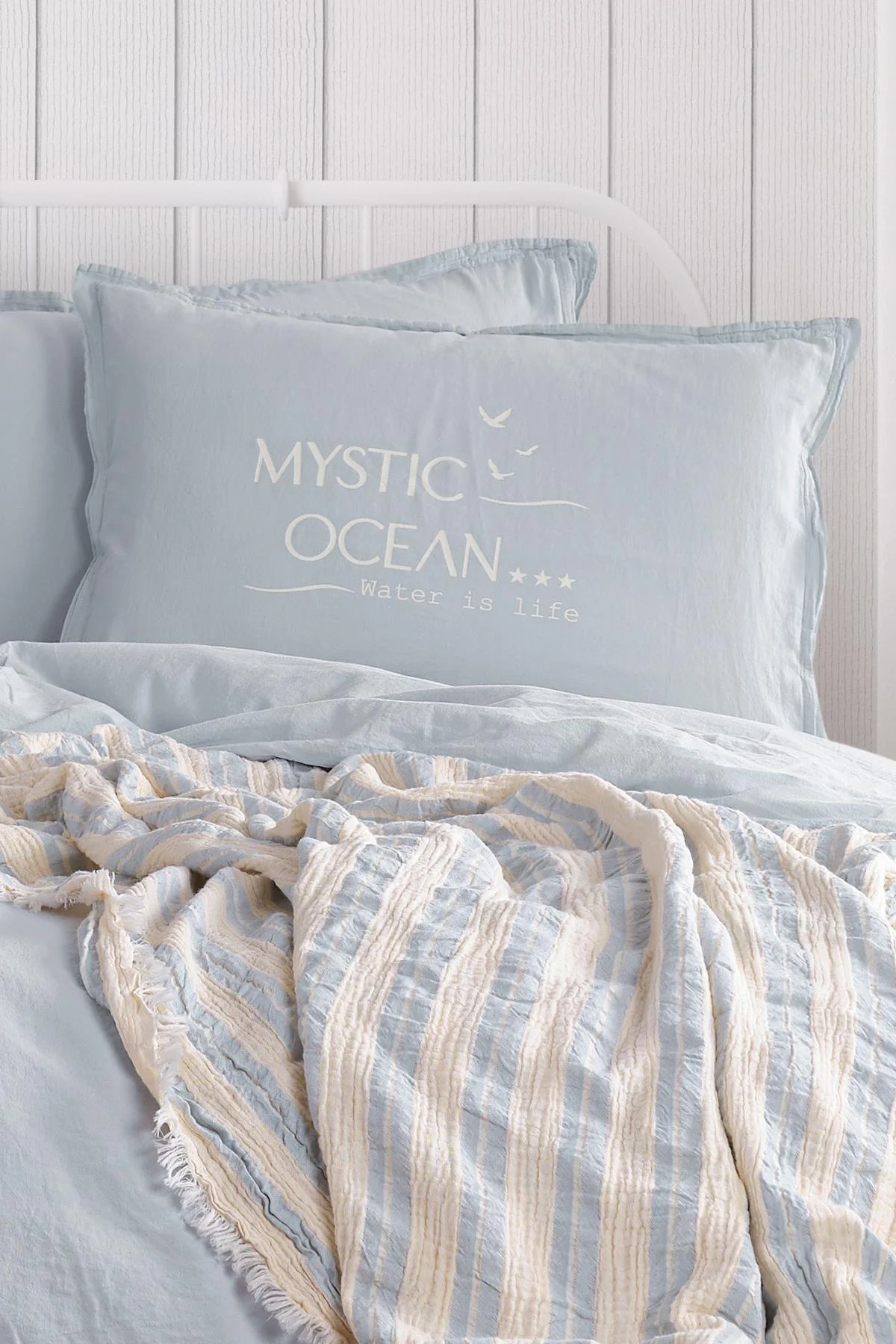 Mystic Ocean Çift Kişilik Nevresimli Pike Takımı
