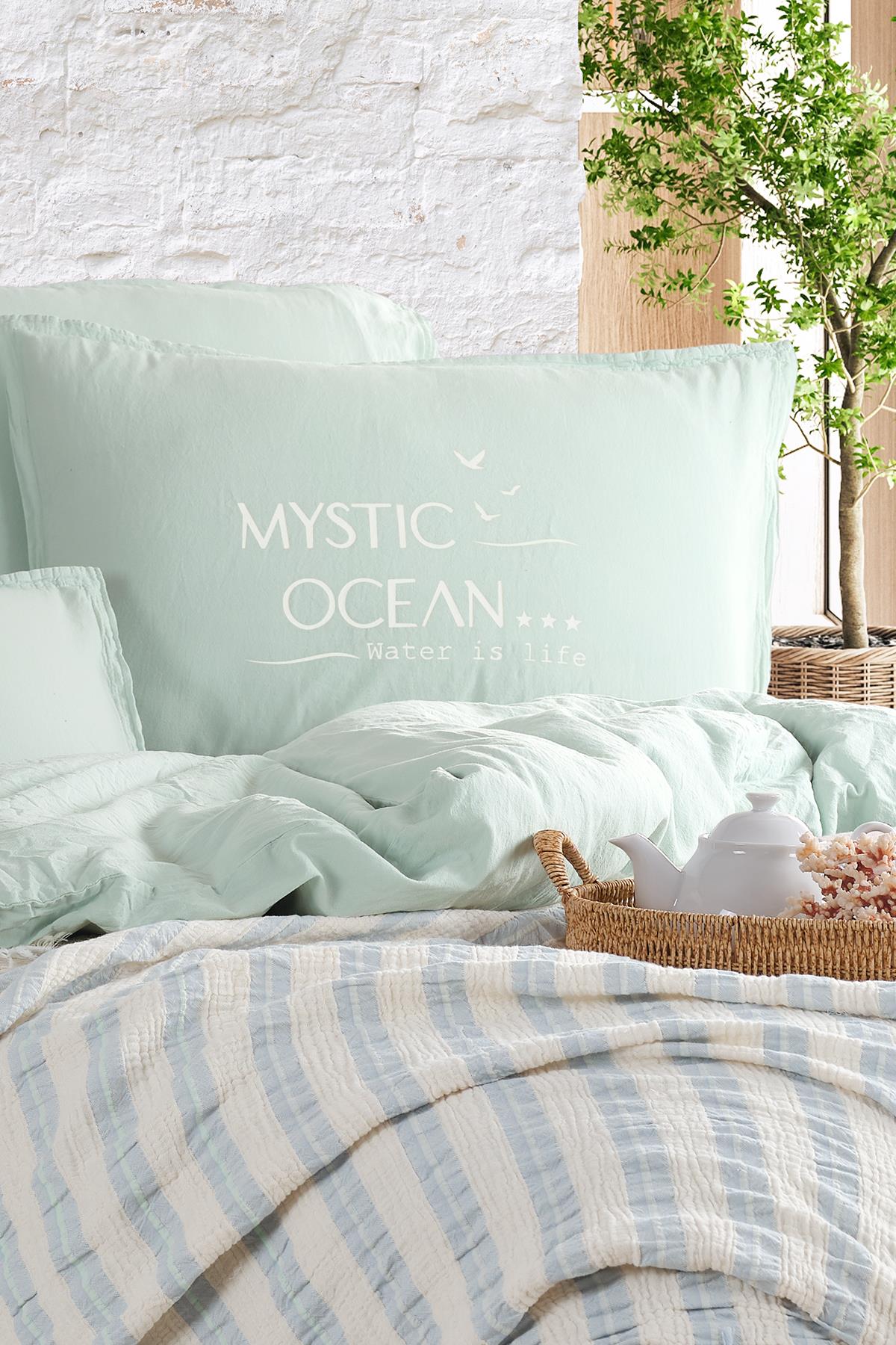 Mystic Ocean Çift Kişilik Nevresimli Pike Takımı - 5
